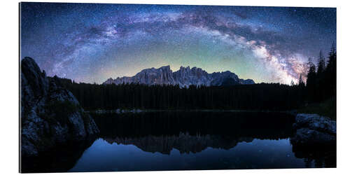 Gallery print Dolomiten Karersee MilkyWayPano 2zu1 (1 von 1)