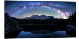 Gallery print Dolomiten Karersee MilkyWayPano 2zu1 (1 von 1)