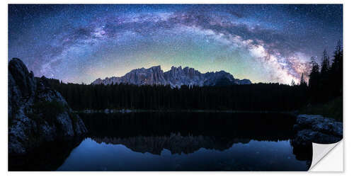 Sisustustarra Dolomiten Karersee MilkyWayPano 2zu1 (1 von 1)