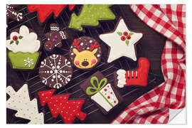 Wall sticker Colourful Christmas Cookies