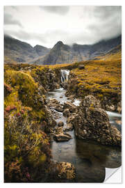 Selvklebende plakat Fairy Pools, Isle of Skye