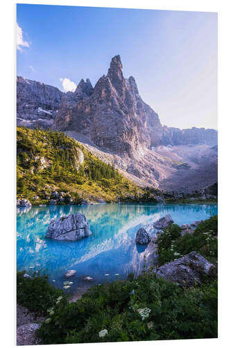 Foam board print Mountain Lake, Dolomites