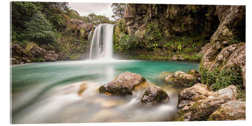 Acrylic print New Zealand waterfall