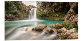 Foam board print New Zealand waterfall