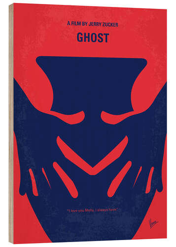 Wood print Ghost