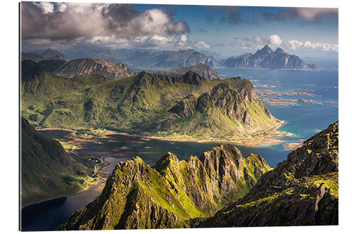 Gallery print Mountains and fjords in Norway