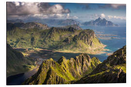 Magnettafel Berge und Fjorde in Norwegen