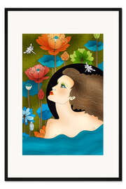 Gerahmter Kunstdruck der Wassermann