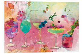 Foam board print Summer cocktails