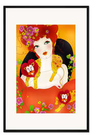 Gerahmter Kunstdruck der Löwe