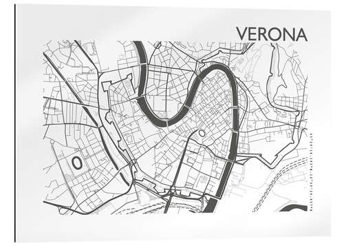 Gallery print City map of Verona