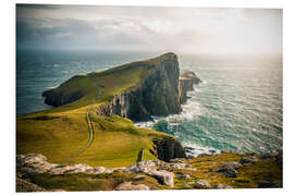 Foam board print Picturesque coast of Scotland