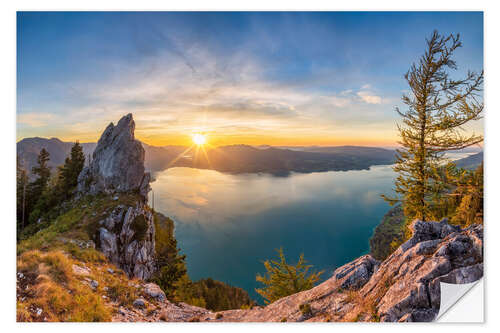 Sisustustarra Attersee in the evening light