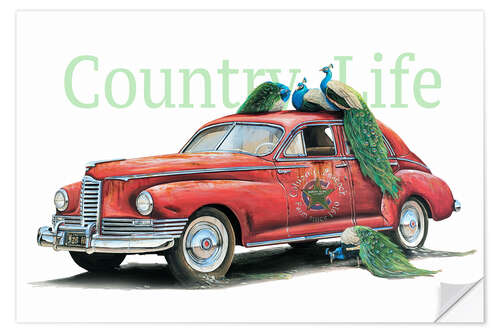 Sticker mural Country Life