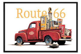 Gerahmter Kunstdruck Route 66 Relics