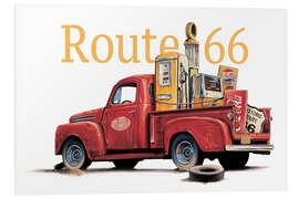 Hartschaumbild Route 66 Relics