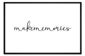 Gerahmter Kunstdruck Schaffe Erinnerungen (Englisch)