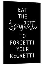 Gallery print Eat the Spaghetti black