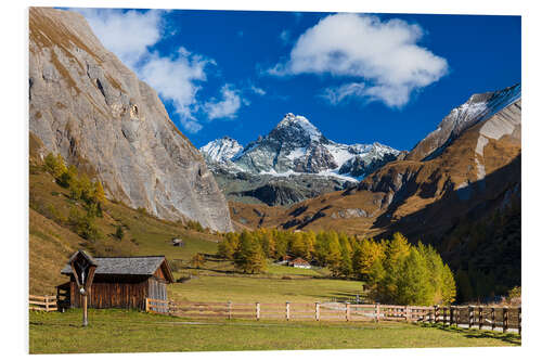 Tableau en PVC Grossglockner en automne