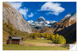 Selvklebende plakat Grossglockner in autumn