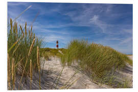 Foam board print Lighthouse List / East with dune