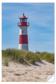 Selvklebende plakat Striped lighthouse