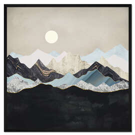 Gerahmter Kunstdruck Stille Abenddämmerung