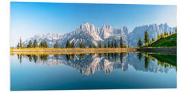 Foam board print Kaiser Mountains, Tyrol I