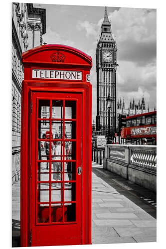 PVC print London telephone box and Big Ben