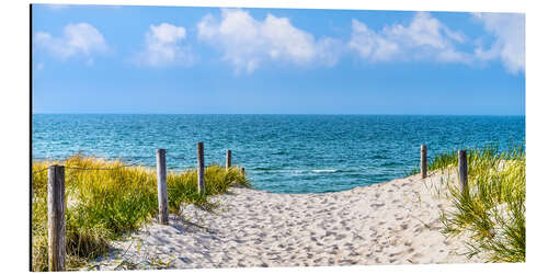 Alubild Dünenaufgang an der Ostsee