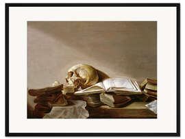 Gerahmter Kunstdruck Vanitas