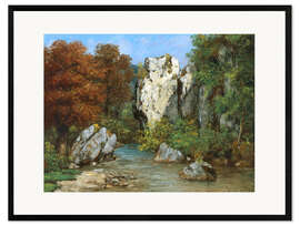 Framed art print Landscape by the stream