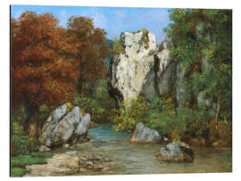 Magnettafel Landschaft am Bach