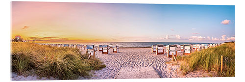 Acrylic print Sunset, Baltic Sea