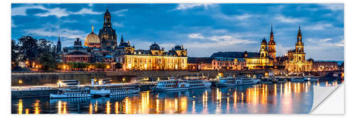 Naklejka na ścianę Dresden at night