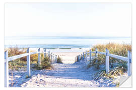 Naklejka na ścianę Dunes way, Sylt