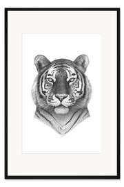 Gerahmter Kunstdruck Tiger