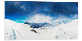 Foam board print Grindelwald in winter