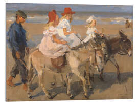 Magnettafel Eselreiten am Strand