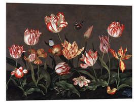 Foam board print Still life with tulips