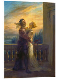 Acrylic print  Romeo and Juliet - Eugene Delacroix