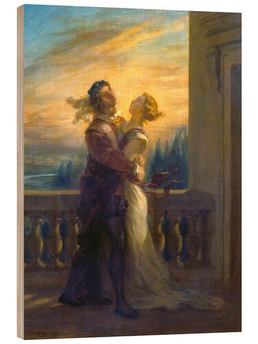 Wood print Romeo and Juliet