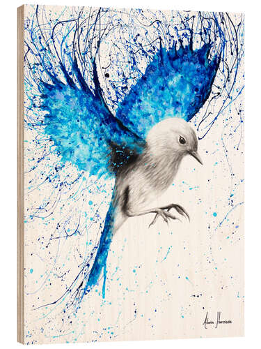 Wood print Mediterranean Wings
