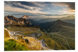 Foam board print Scenic mountain panorama