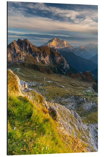 Aluminiumsbilde Spiral mountain road