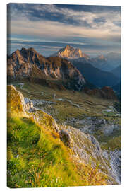 Canvas print Spiral mountain road