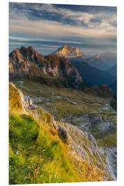 Foam board print Spiral mountain road