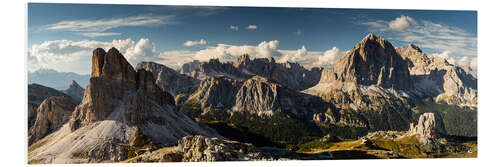 Tableau en PVC Panorama montagneux des Dolomites