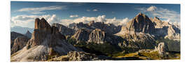 Quadro em PVC Rugged panorama of the Dolomites