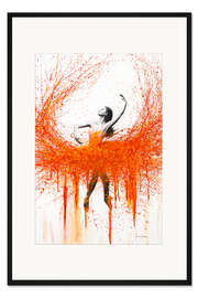 Gerahmter Kunstdruck Mit dem Feuer tanzen